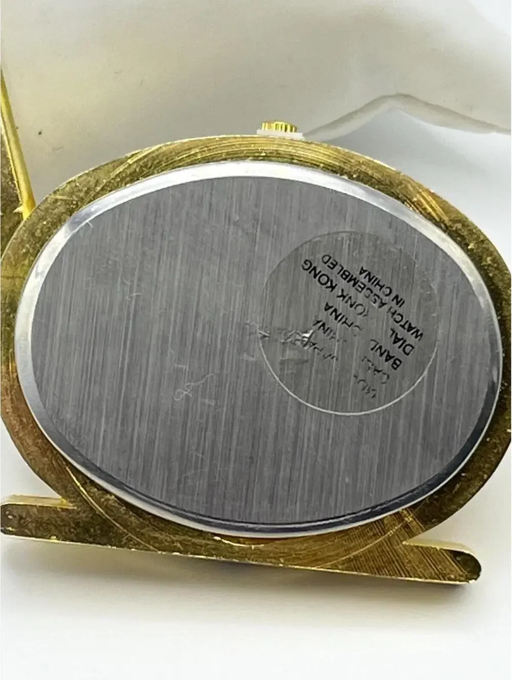 Clock Novelty mini Musical Note, Xanadu Quartz Gold Tone, working 2918.3